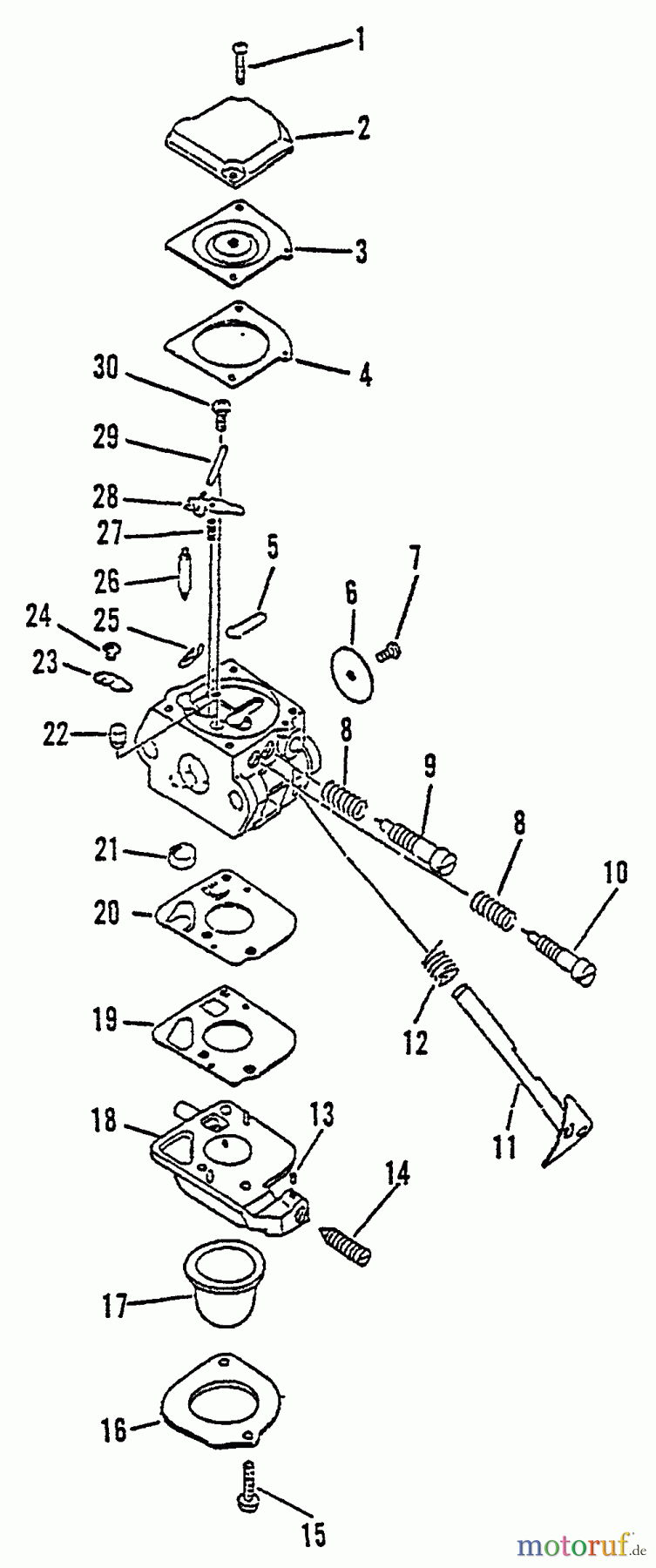 Echo Bläser / Sauger / Häcksler / Mulchgeräte PB-1000 - Echo Hand Held Blower, S/N: 219001 - 242731 Carburetor