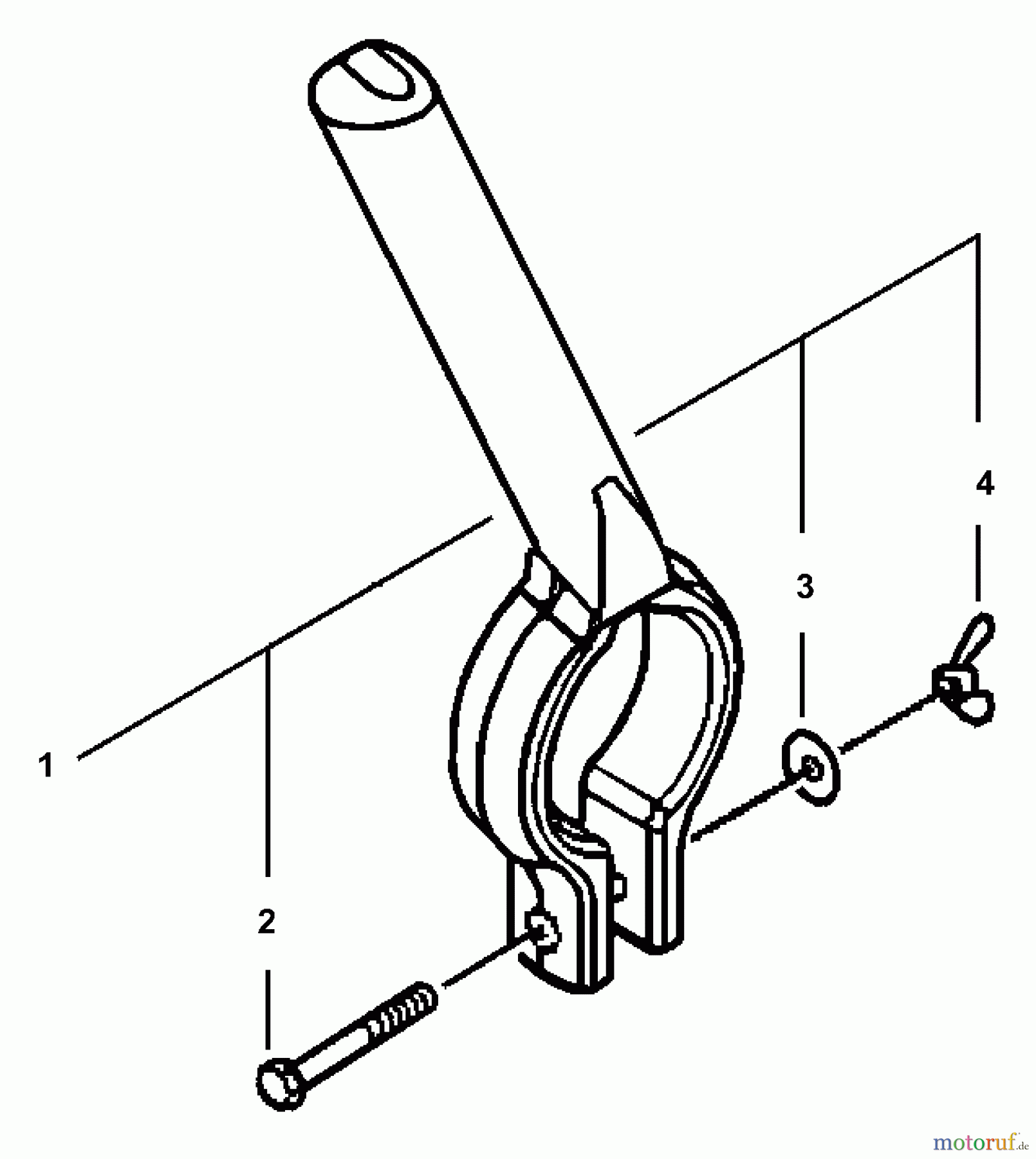 Echo Zubehör / Bläser / Sauger / Häcksler 001107 - Echo Power Blower Tube Helper Handle Power Blower Helper Handle 001107