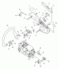 Echo CS-346 - Chainsaw, S/N: 02001001 - 02999999 Ersatzteile Handles, Throttle Control