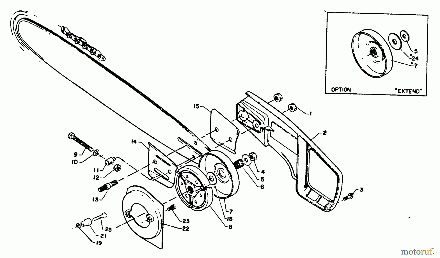 Echo Sägen, Kettensägen CS-351VL - Echo Chainsaw Clutch, Cutting Attch