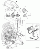Echo CS-352 - Chainsaw, S/N: C19711001001 - C19711999999 Ersatzteile Cylinder Cover, Fuel System, Intake  S/N: C1971100501 - C19711999999