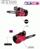 Echo CS-355T - Chainsaw, Ersatzteile Labels