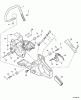 Echo CS-370 - Chainsaw, S/N: C08911001001 - C08911999999 Ersatzteile Handles, Throttle Control, Engine Cover