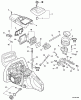 Echo CS-370 - Chainsaw, S/N: C08911001001 - C08911999999 Ersatzteile Intake, Cylinder Cover, Ignition Switch, Fuel System
