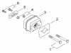 Echo CS-420ES - Chainsaw, S/N: 20001001 - 20999999 Ersatzteile Exhaust