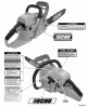 Echo CS-440 - Chainsaw, S/N: 10001001 - 10999999 Ersatzteile Labels