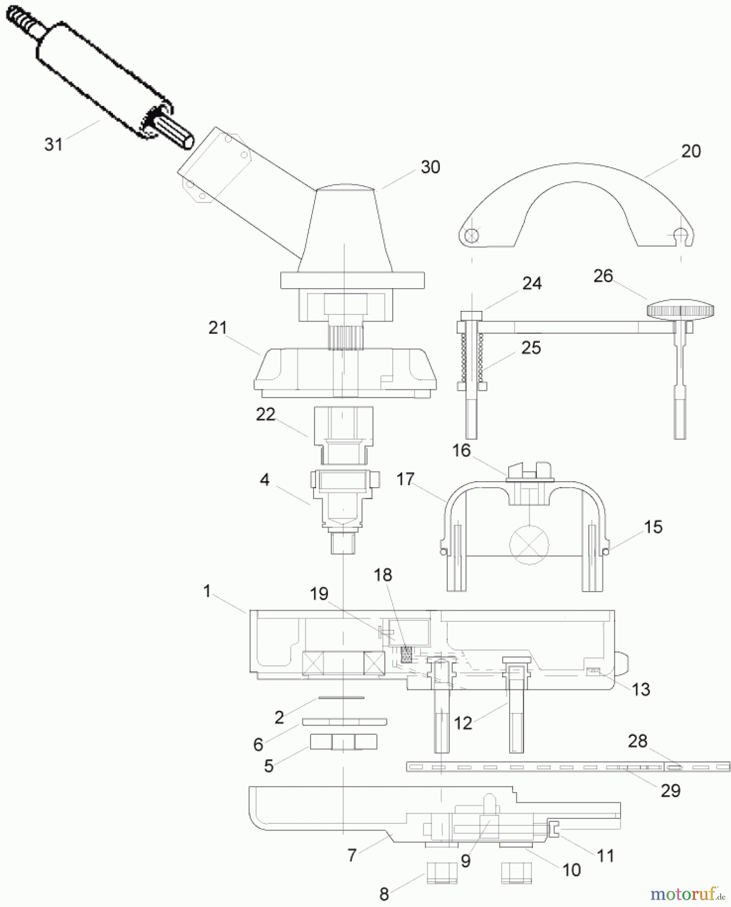 Solo by AL-KO Gartentechnik Motorsensen 130R / 130LR / 130 BR Hoch-Entaster Vorsatz Hoch-Entaster Vorsatz Seite 1