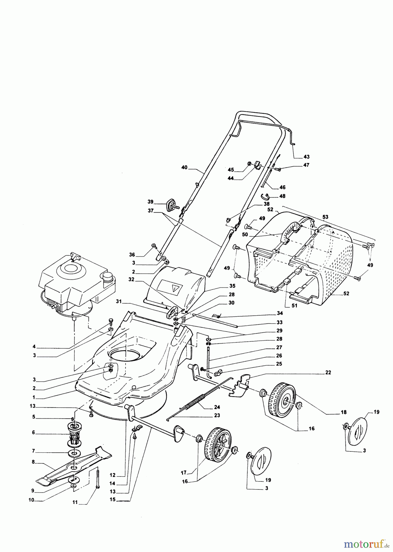 AL-KO Gartentechnik Benzinrasenmäher Vega 480 B Seite 1