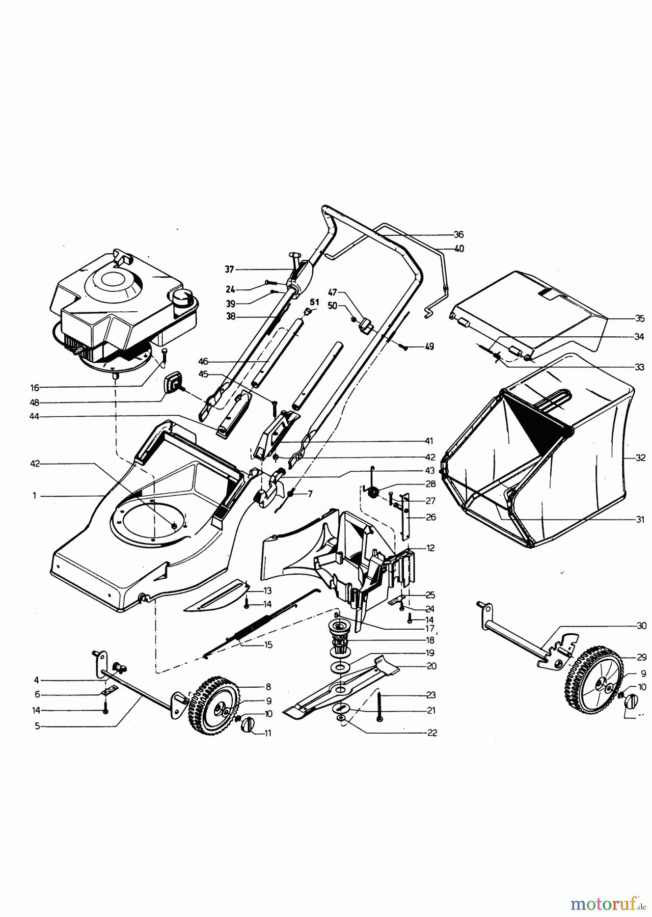 AL-KO Gartentechnik Benzinrasenmäher Neptune 40 B 00/0 Seite 1