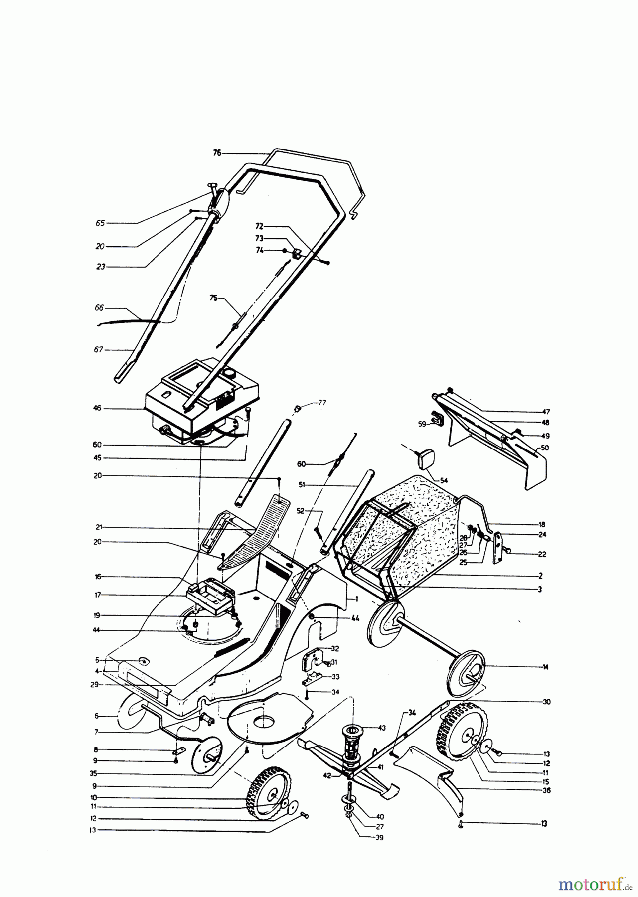 AL-KO Gartentechnik Benzinrasenmäher Mercury 46 B Seite 1