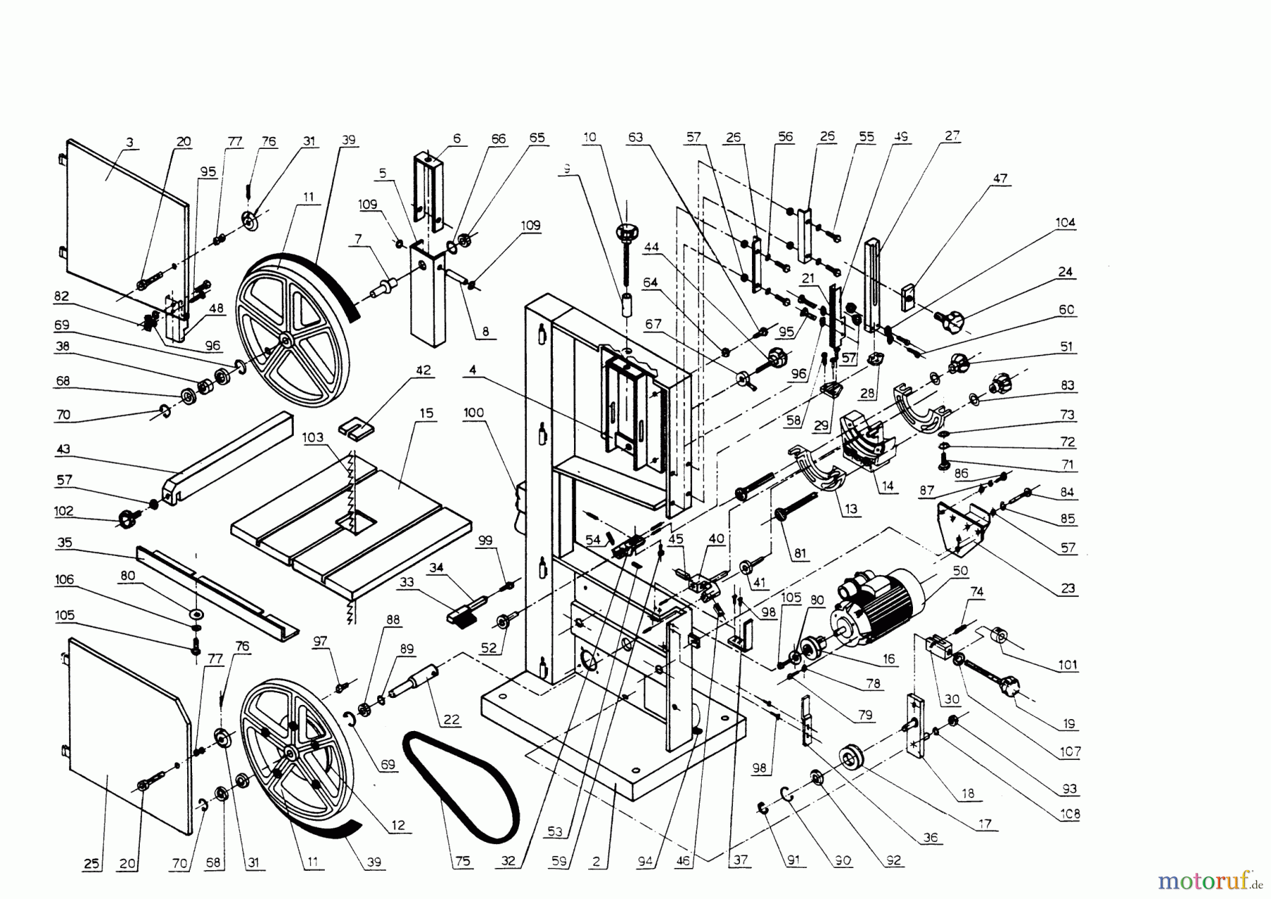 AL-KO Heimwerkertechnik Bandsäge Pro BS 550 00/0 Seite 1
