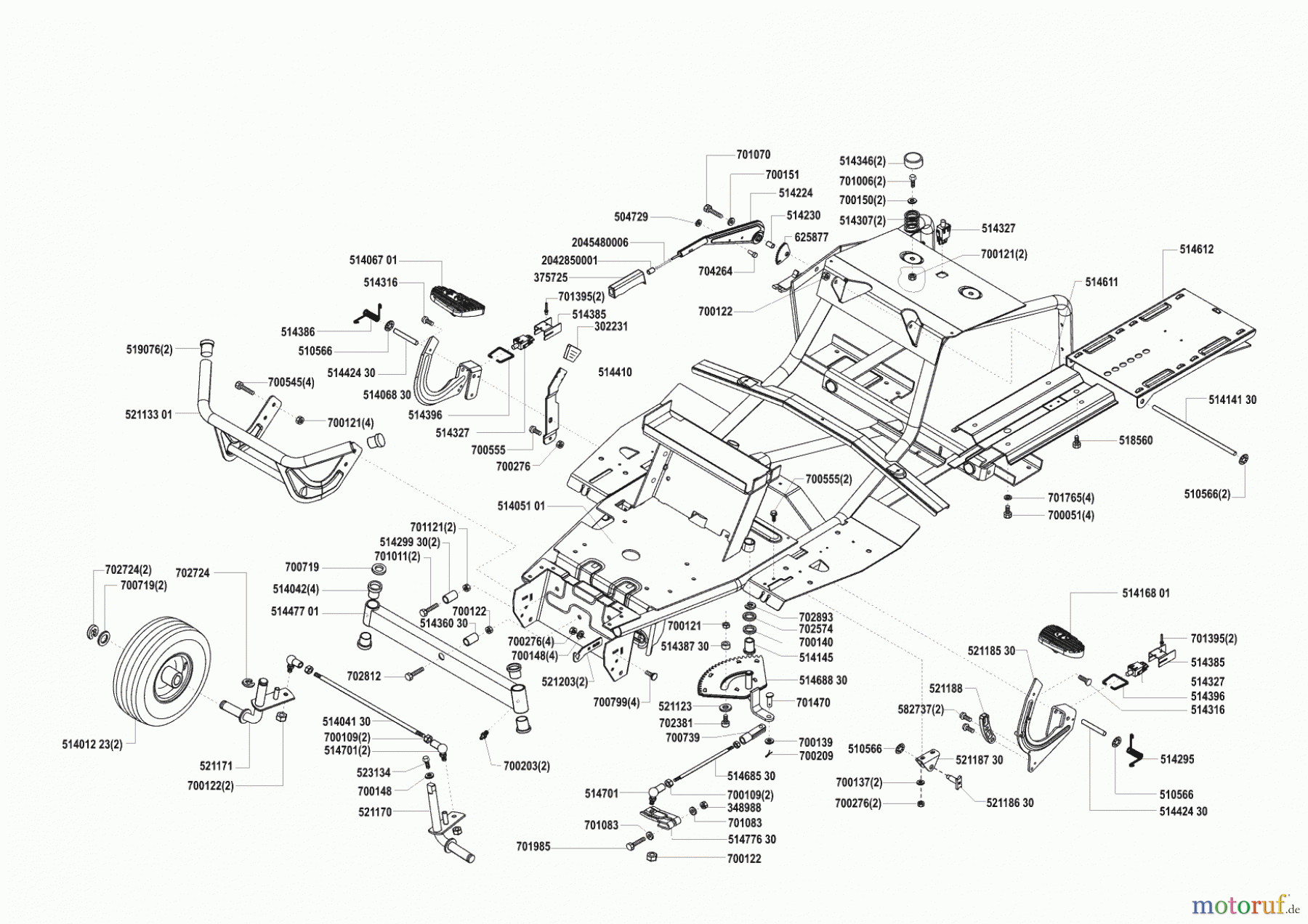 Concord Gartentechnik Rasentraktor T13-85 HD-H vor 02/1999 Seite 2