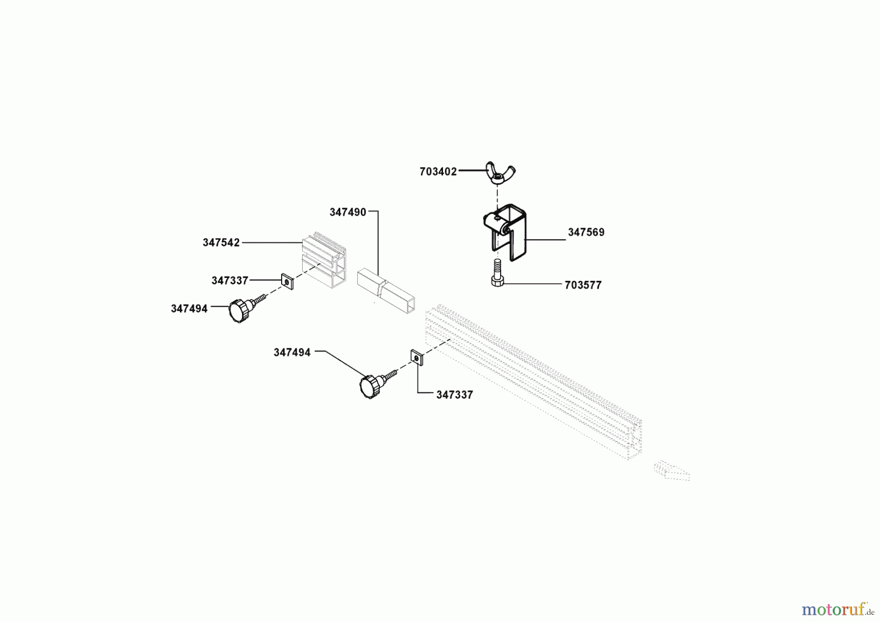 AL-KO Heimwerkertechnik Zubehör Heimwerkertechnik Anschlagverl. PKS 00/0 Seite 1