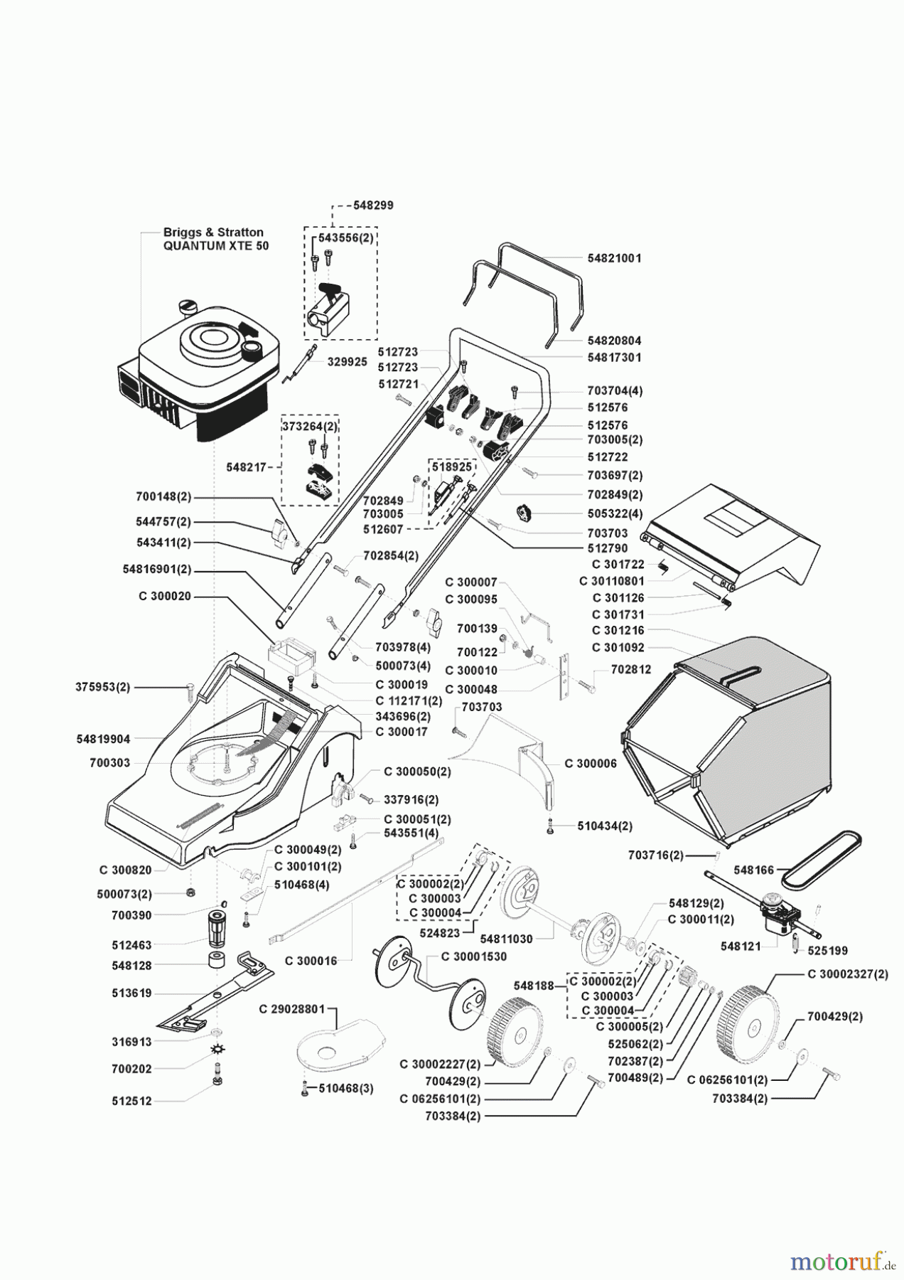 AL-KO Gartentechnik Benzinrasenmäher Highline 465 V vor 02/1998 Seite 1
