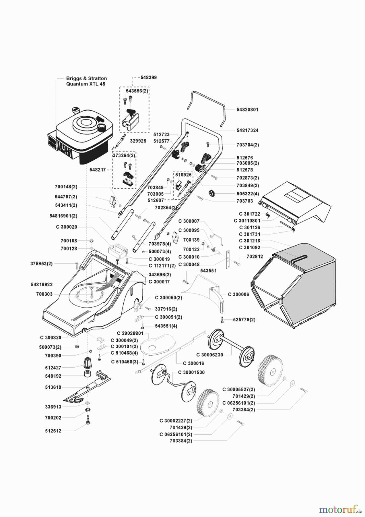 AL-KO Gartentechnik Benzinrasenmäher Mercury 46 B vor 02/1998 Seite 1
