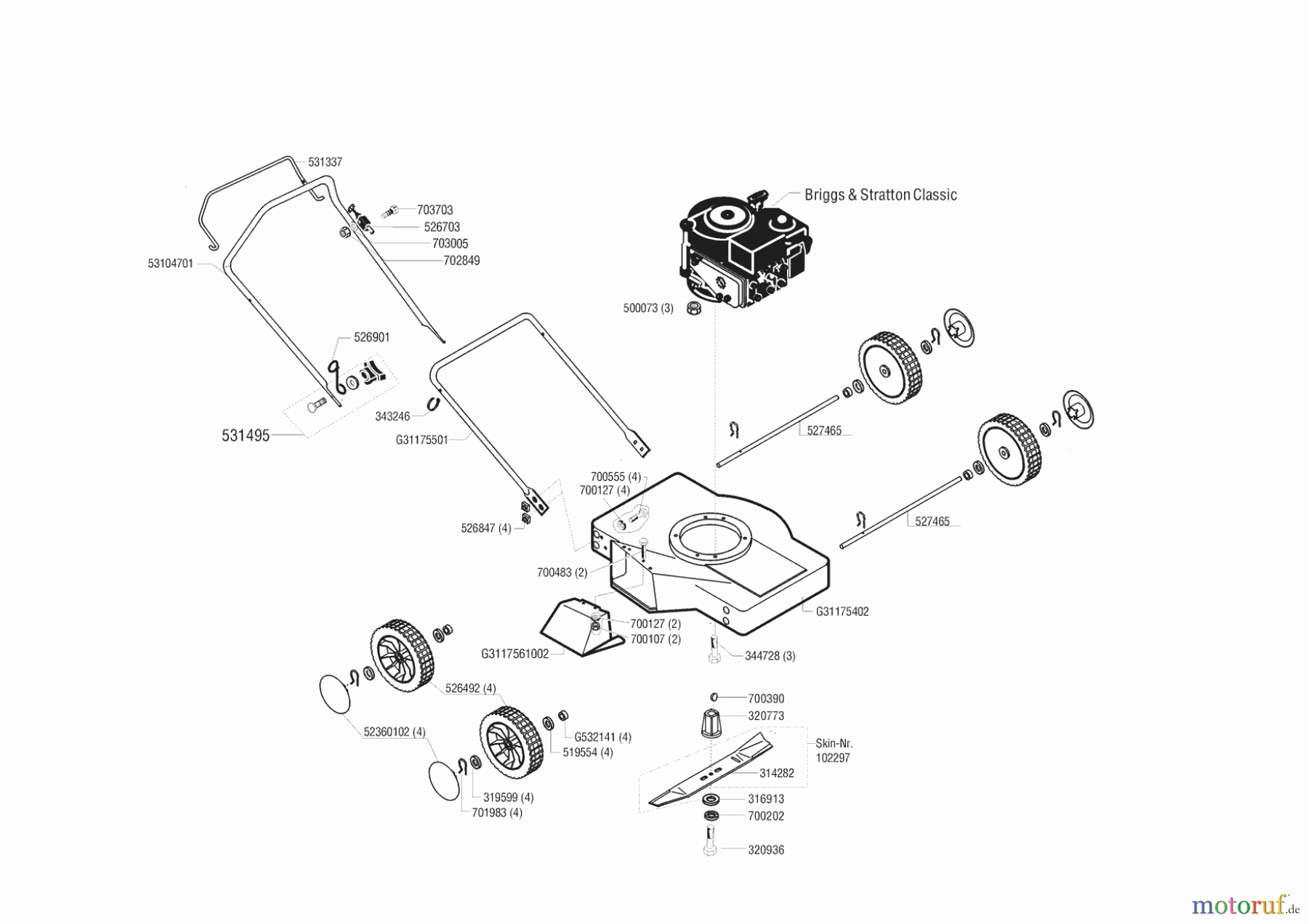 Sigma Gartentechnik Benzinrasenmäher 46 BS 00/0 Seite 1
