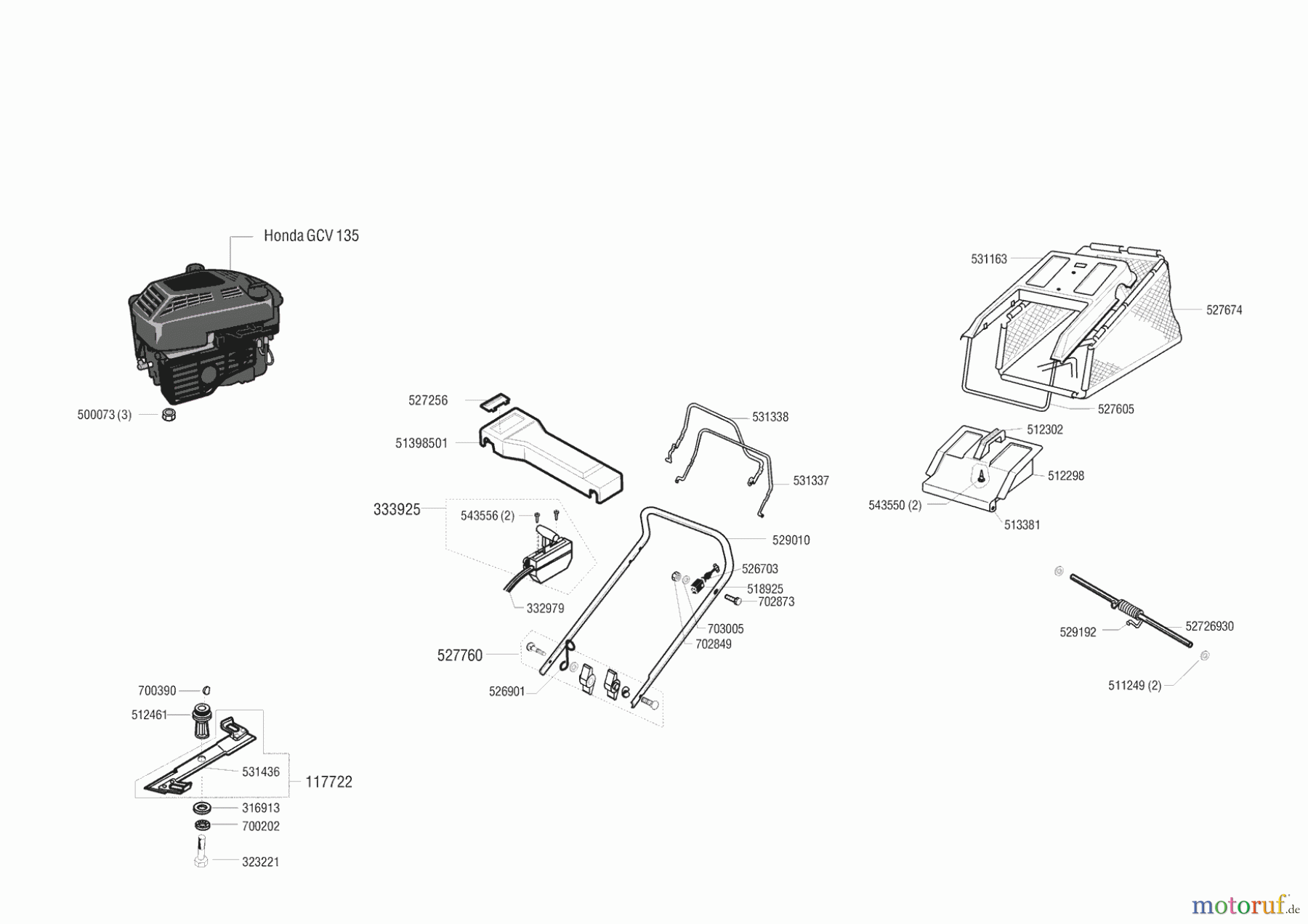 AL-KO Gartentechnik Benzinrasenmäher Tornado 4700 HR vor 03/1999 Seite 1