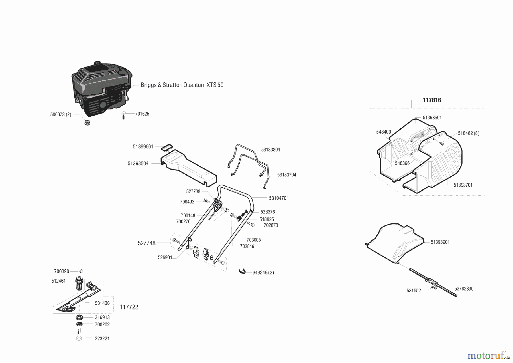 AL-KO Gartentechnik Benzinrasenmäher Rasaero 461 Seite 1