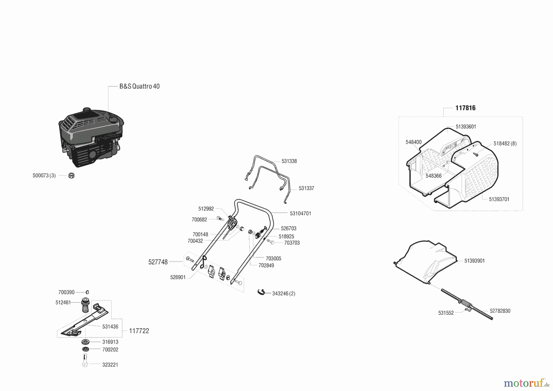 Euro Line Gartentechnik Benzinrasenmäher 4700 BR vor 12/2000 Seite 1