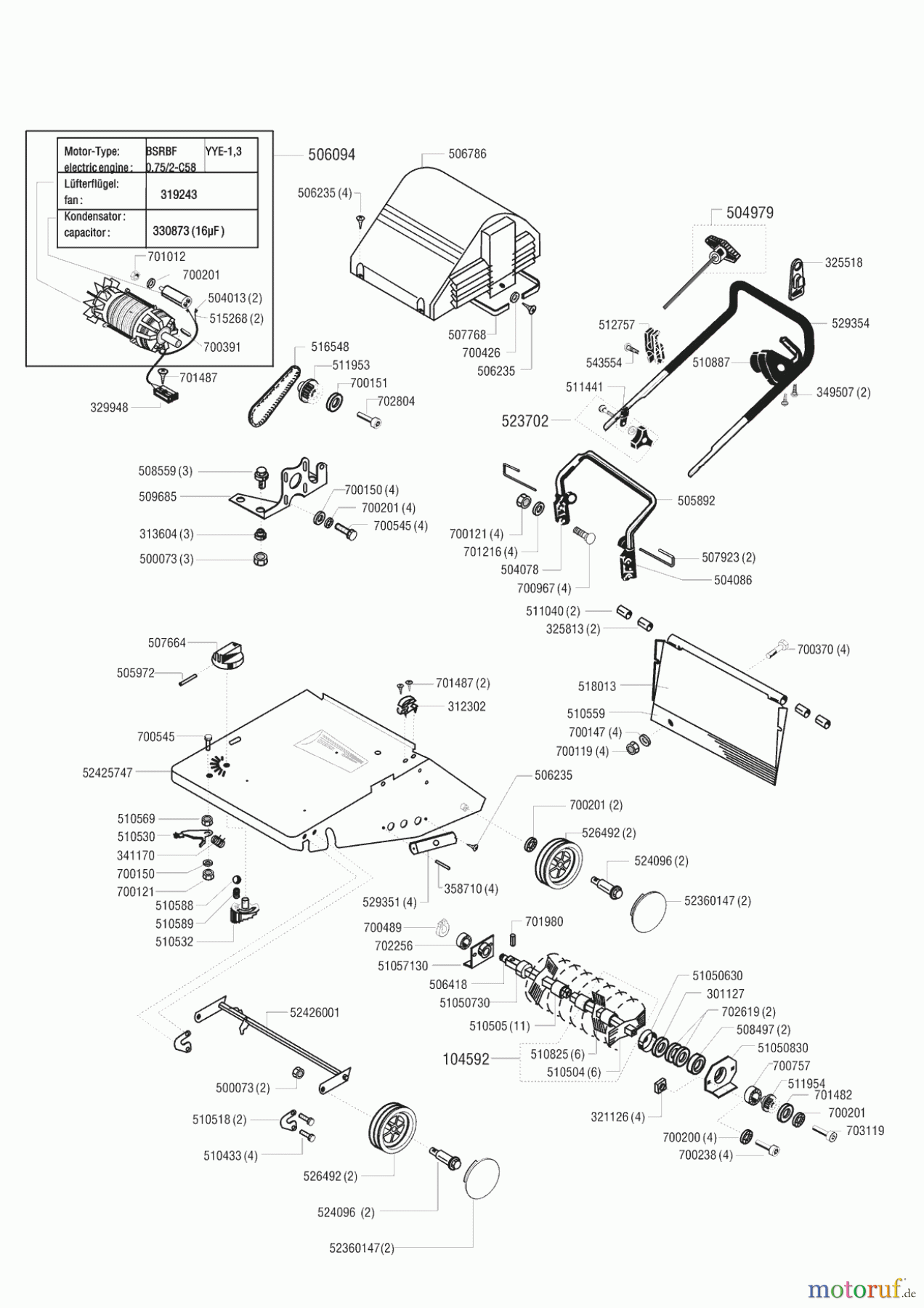 Dehner Gartentechnik Vertikutierer 36 VE vor 12/2001 Seite 1