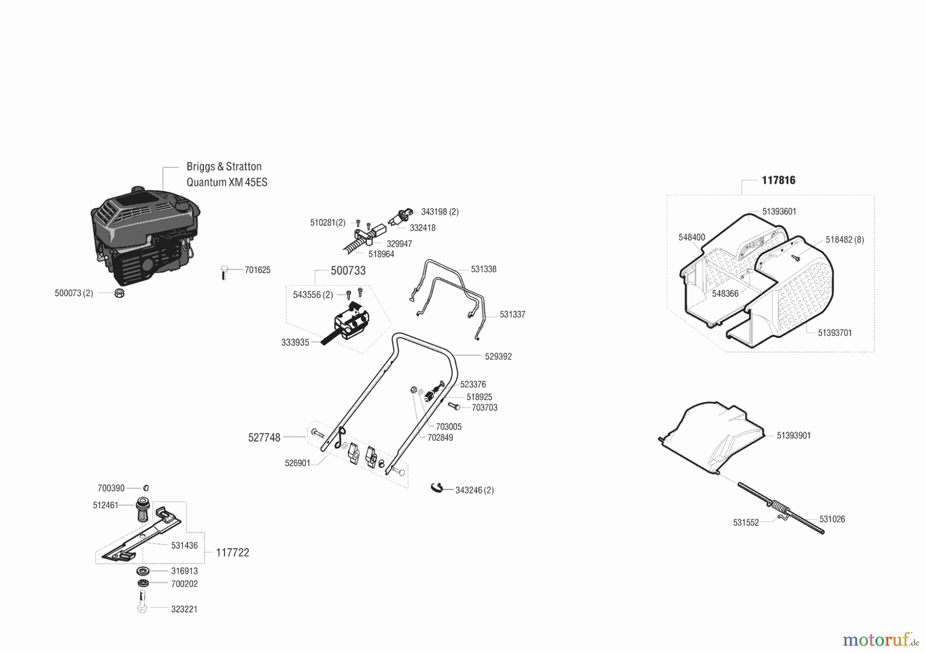 Gardol Gartentechnik Benzinrasenmäher 4745 BRE 00/0 - 01/1999 Seite 1