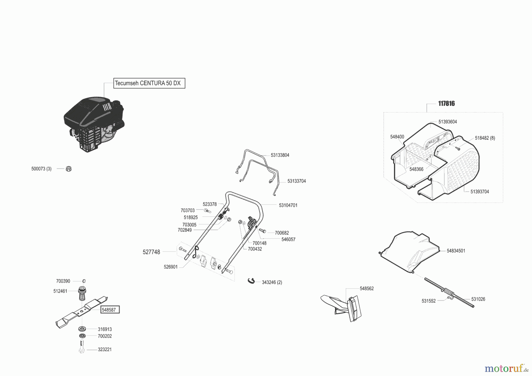 AL-KO Gartentechnik Benzinrasenmäher Comfort 47 BR ZV 00/0 - 01/2001 Seite 1