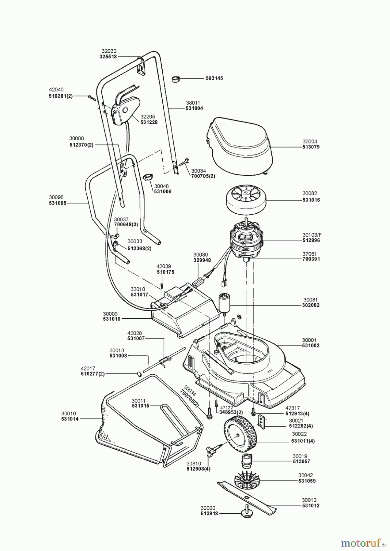 AL-KO Gartentechnik Elektrorasenmäher Hobby 300 00/0 Seite 1