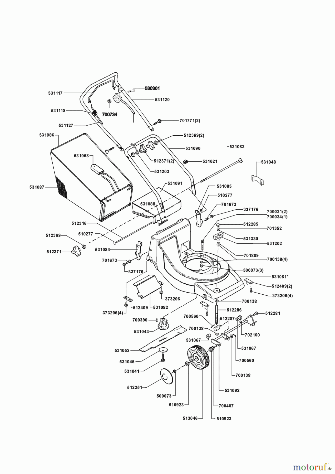 Orion Gartentechnik Benzinrasenmäher 474 SB ab 00/0 Seite 1