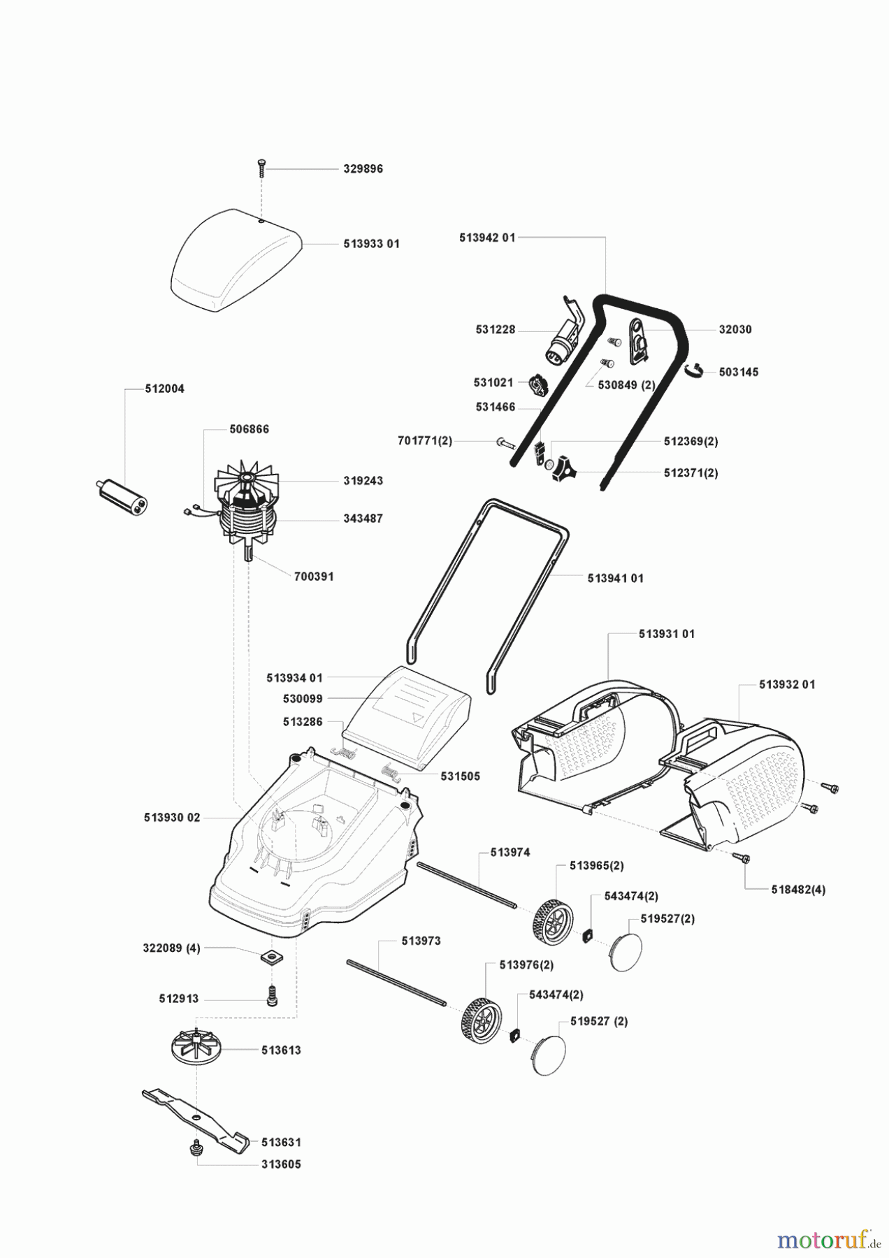Top Garden Gartentechnik Elektrorasenmäher 4001 E 00/0 Seite 1