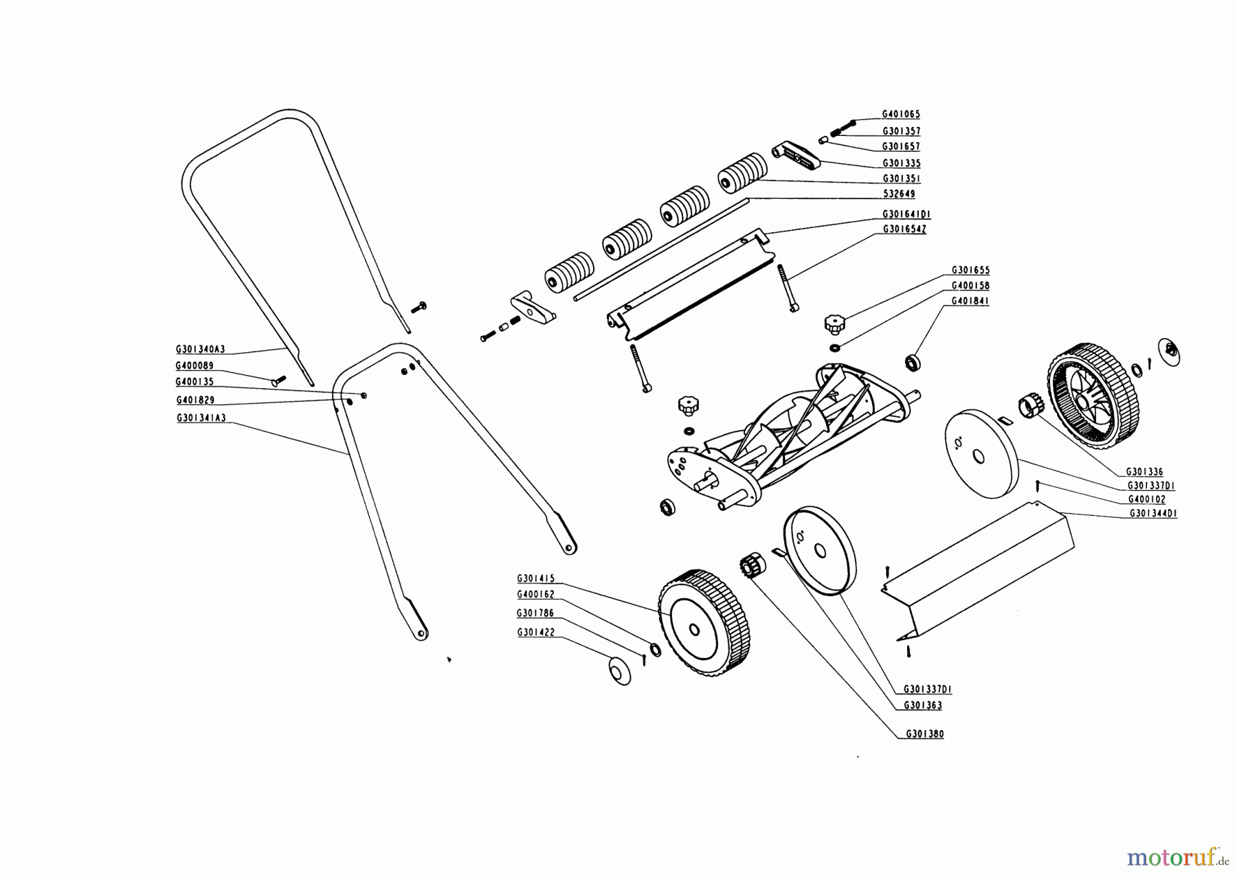 Top Garden Gartentechnik Handrasenmäher 3801 Seite 1