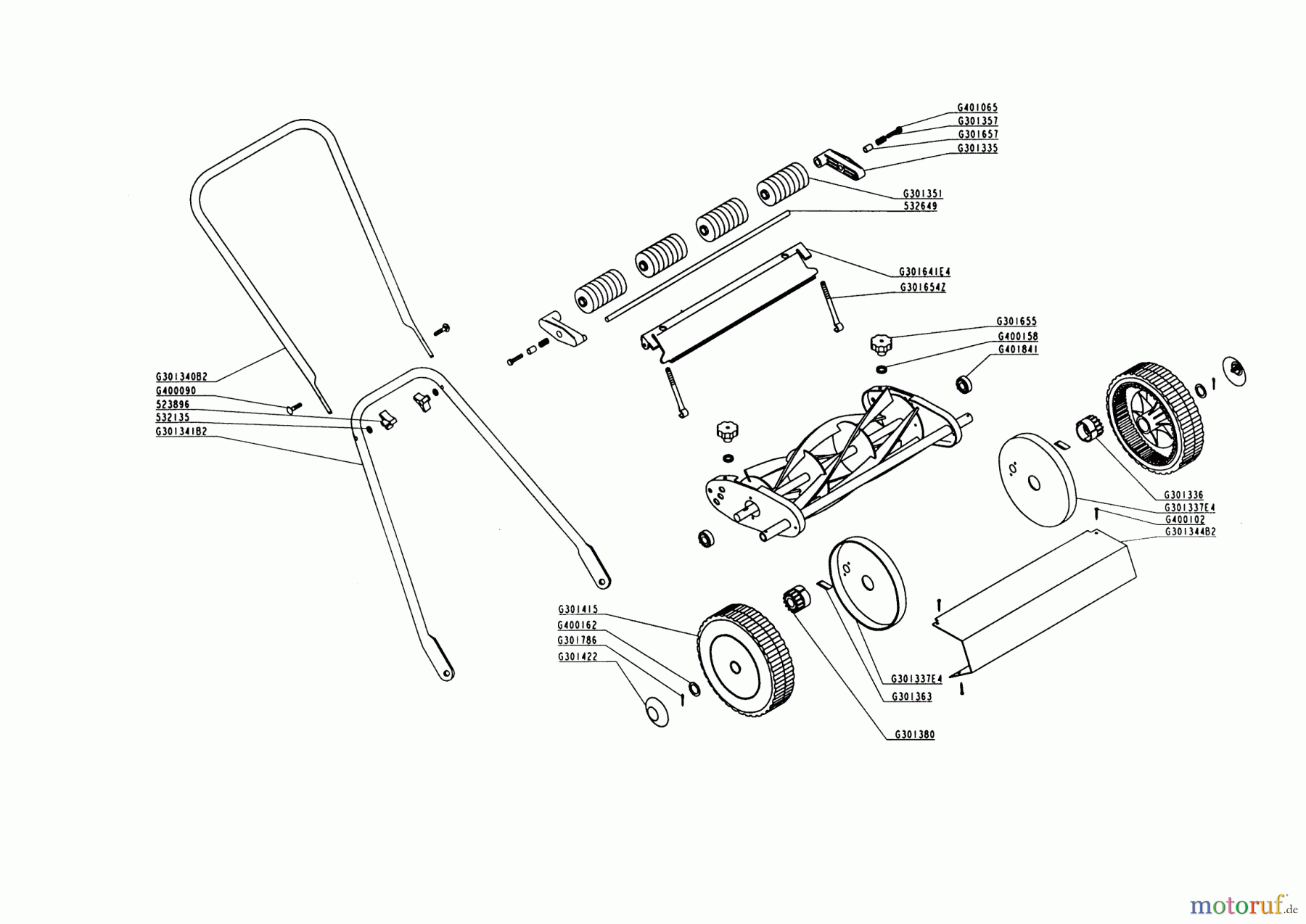Gardol Gartentechnik Handrasenmäher 3800 Seite 1