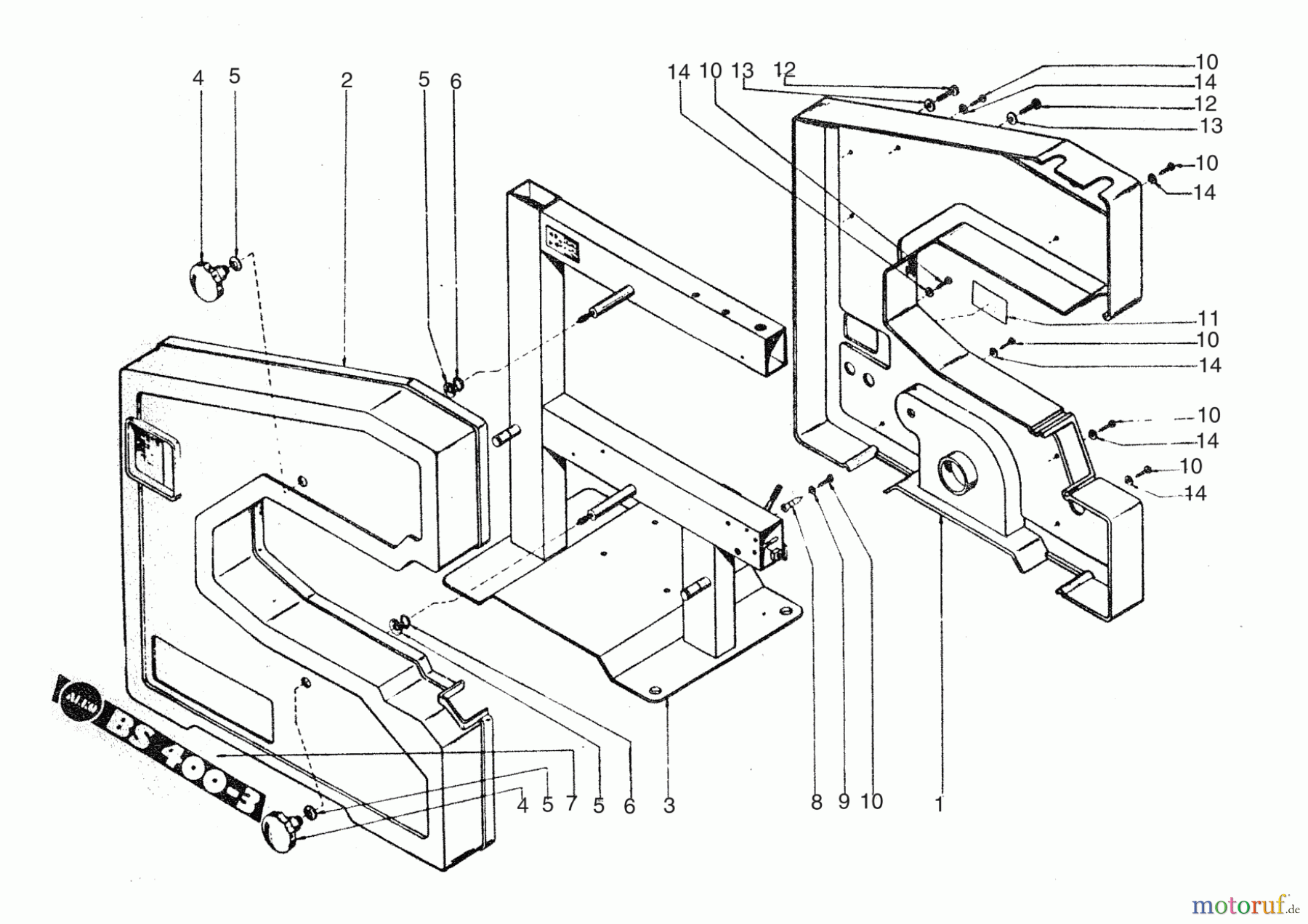 AL-KO Heimwerkertechnik Bandsäge BS 400-3 01/1989 Seite 1