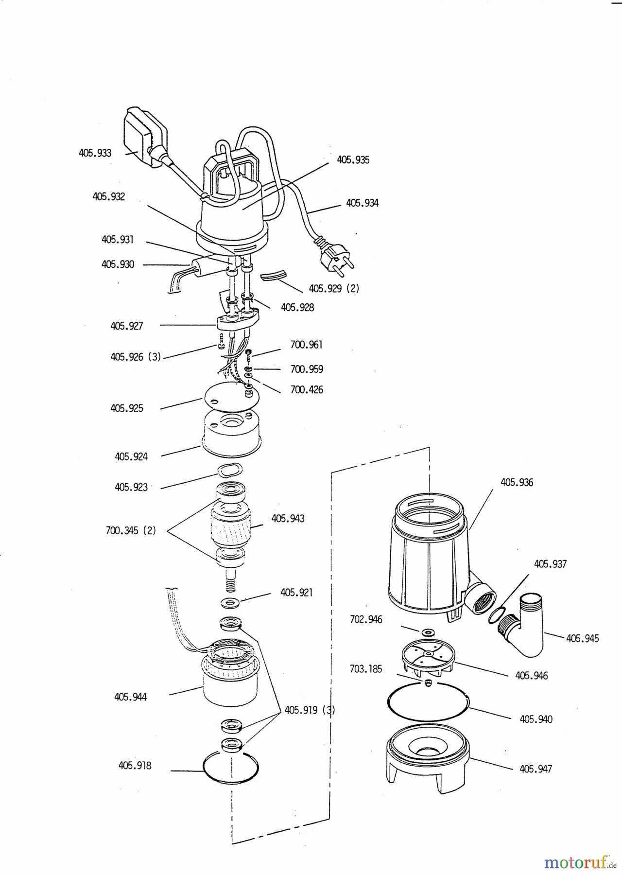AL-KO Wassertechnik Schmutzwasserpumpen SVP 350 10/1992 - 02/1993 Seite 1