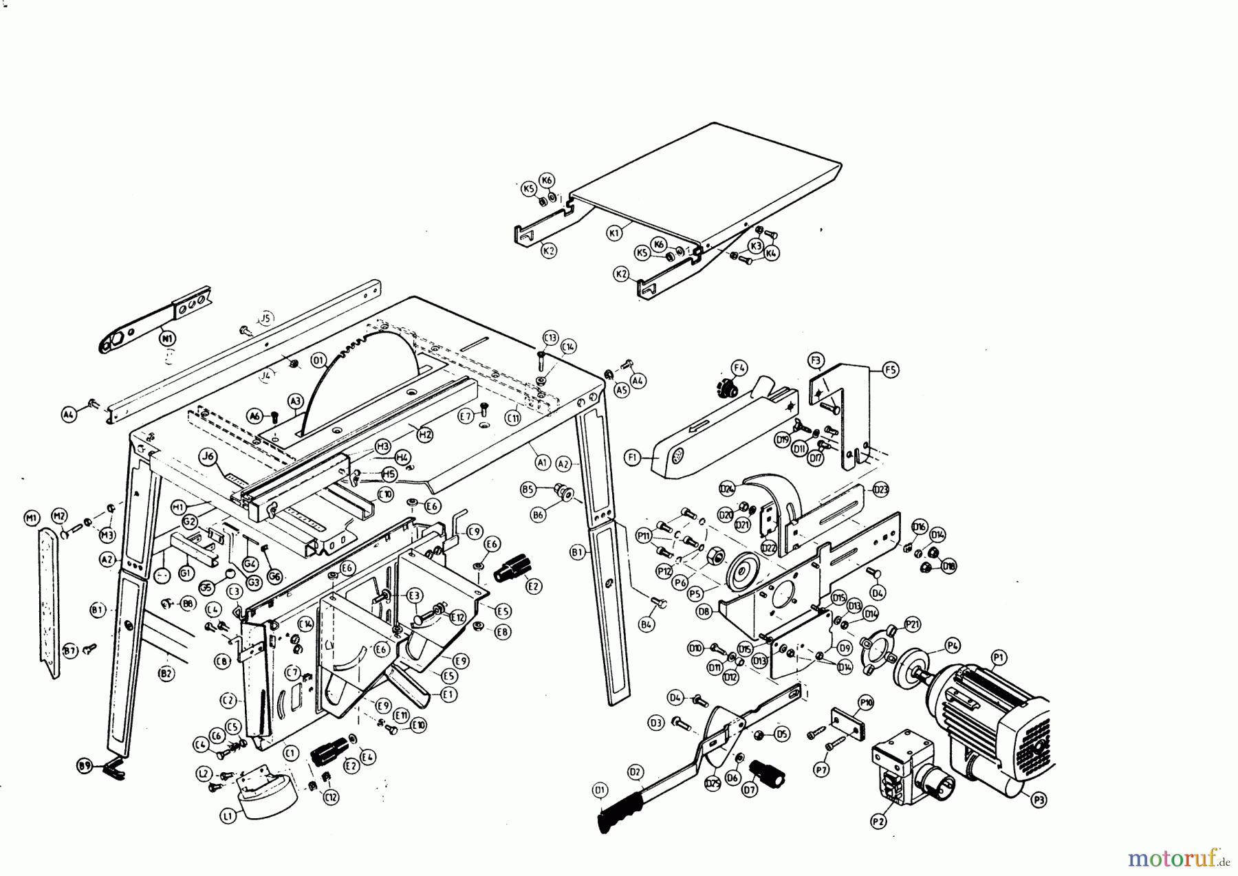 AL-KO Heimwerkertechnik Tischkreissägen NHS 3,5 / 220V 12/1994 Seite 1