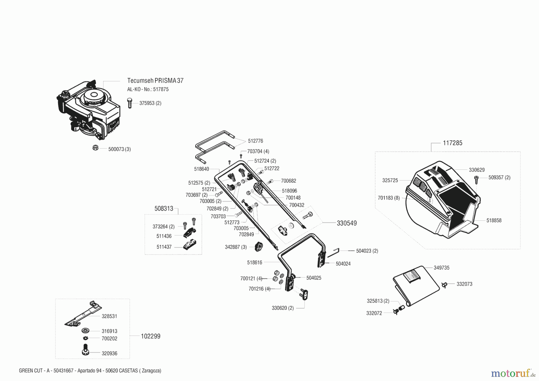 AL-KO Gartentechnik Benzinrasenmäher GC 4000 R Seite 1