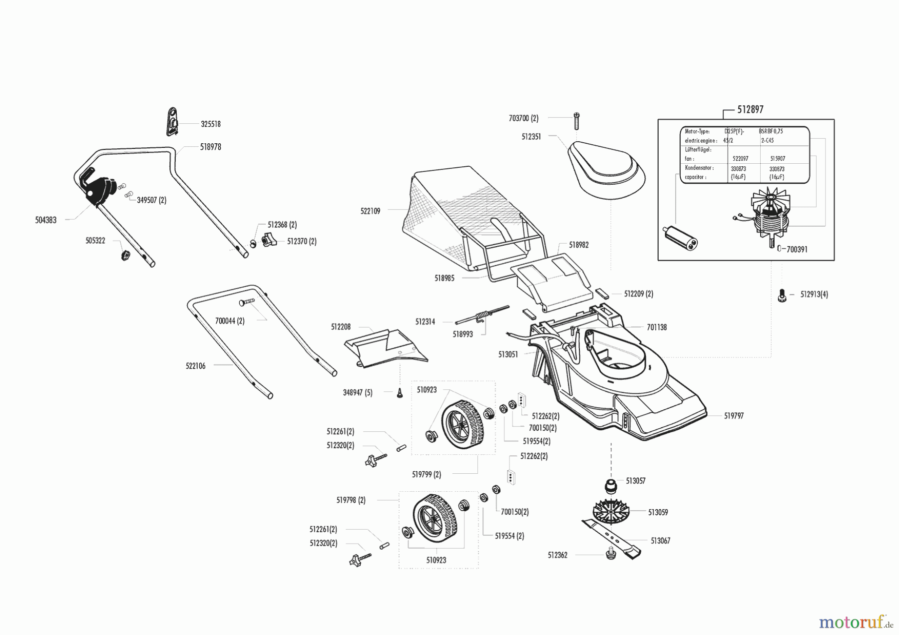 Ginge Gartentechnik Elektrorasenmäher P 35 E Seite 1