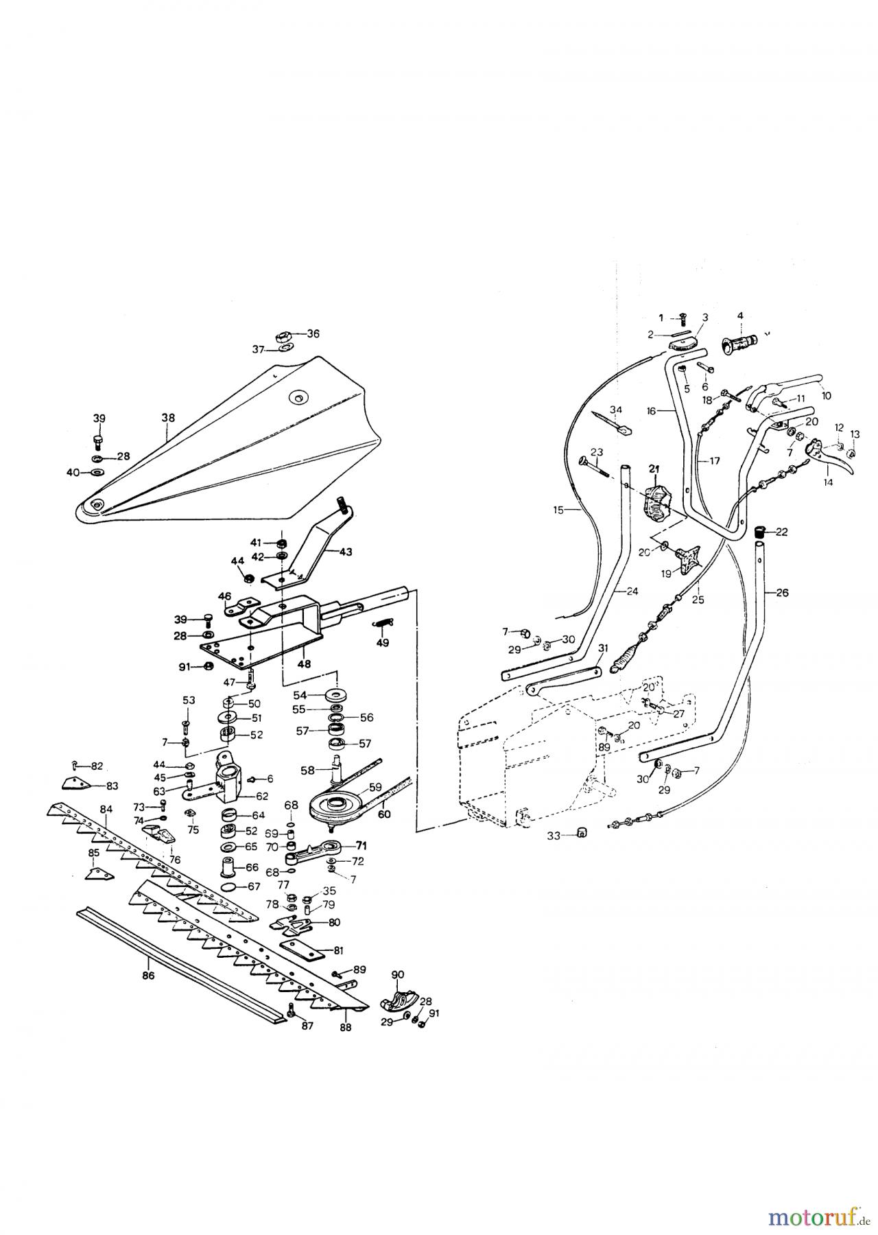 AL-KO Gartentechnik Balkenmäher BM 660 09/1995 - 10/1995 Seite 1