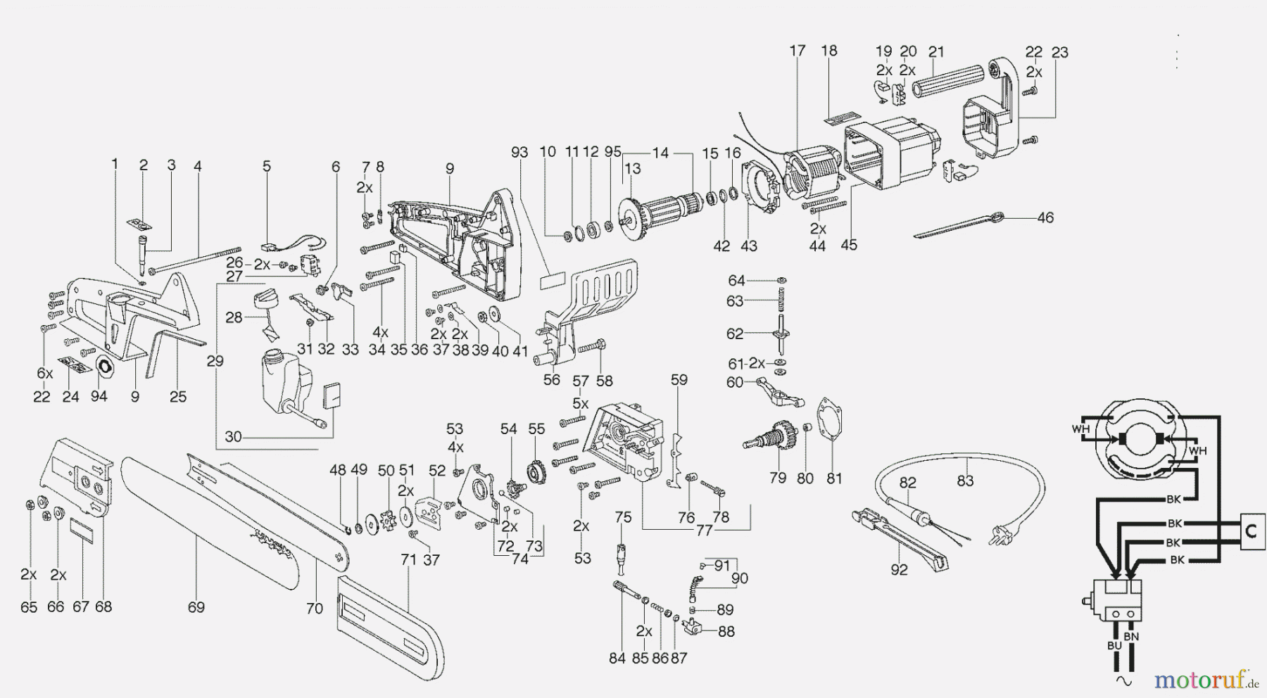  Solo by AL-KO Gartentechnik Kettensägen 614 ET 031996 Druck 9 614 702 ab 03/1996 [SN: ET 031996 Druck 9 614 702] Seite 1