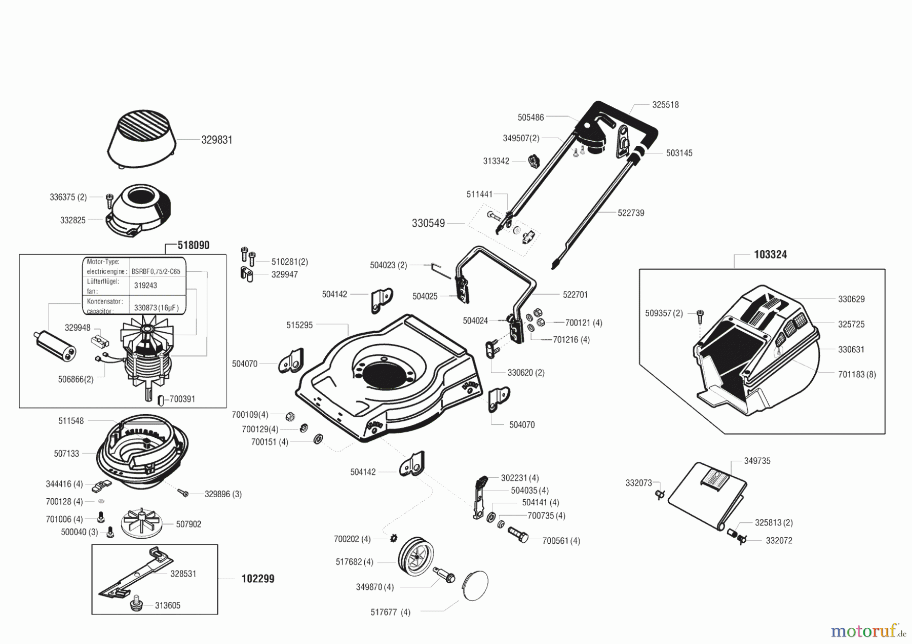 Orion Gartentechnik Elektrorasenmäher 48 E Seite 1