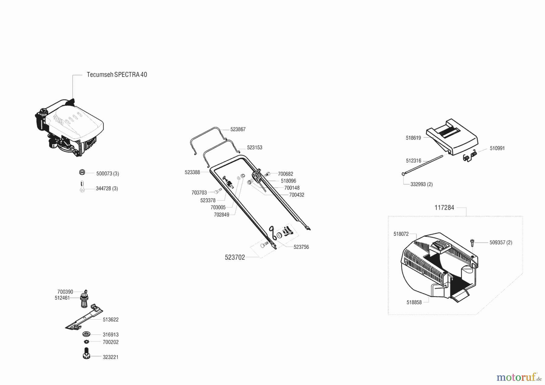 AL-KO Gartentechnik Benzinrasenmäher Euromat 48 BR Seite 1