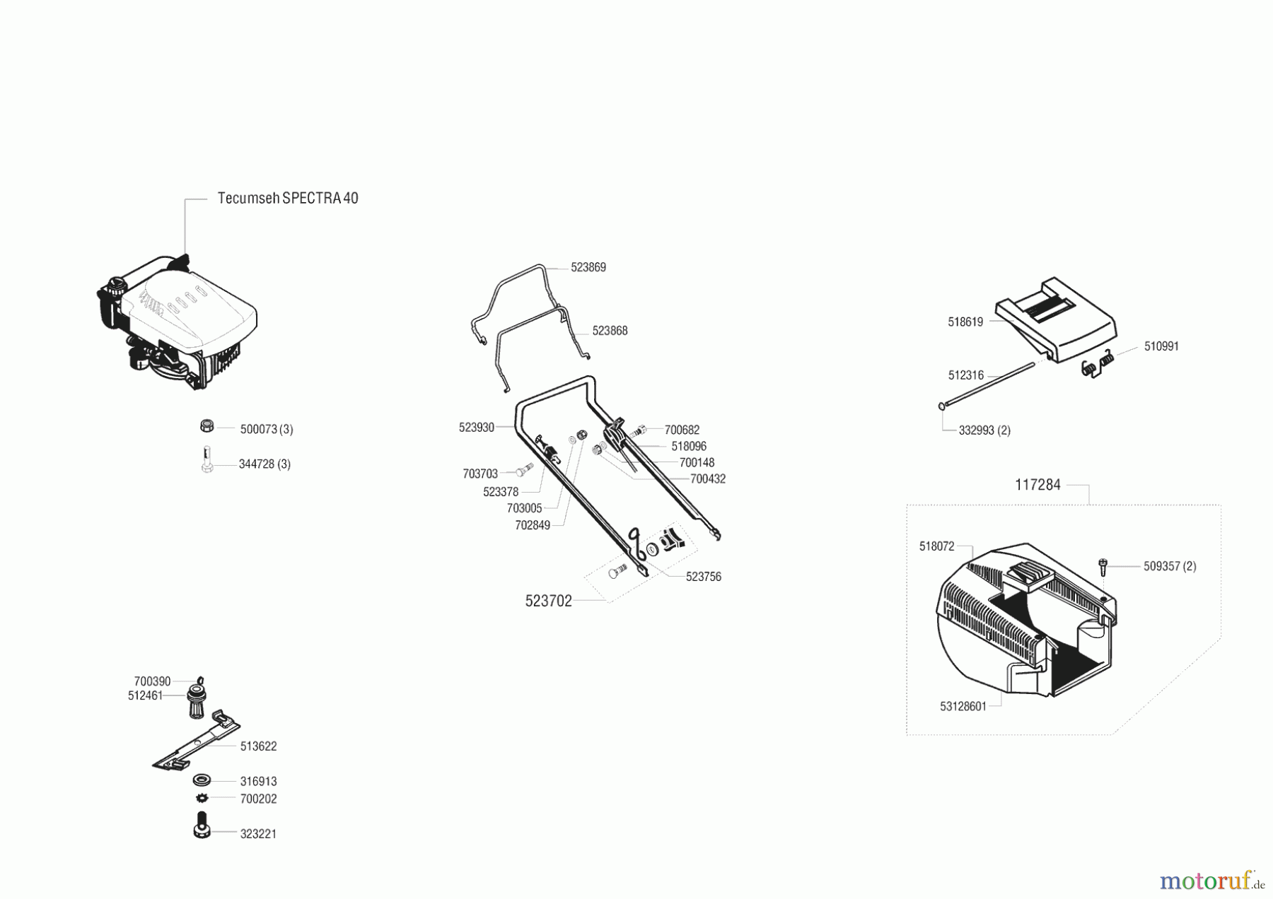 AL-KO Gartentechnik Benzinrasenmäher Turbo Silent HR Seite 1