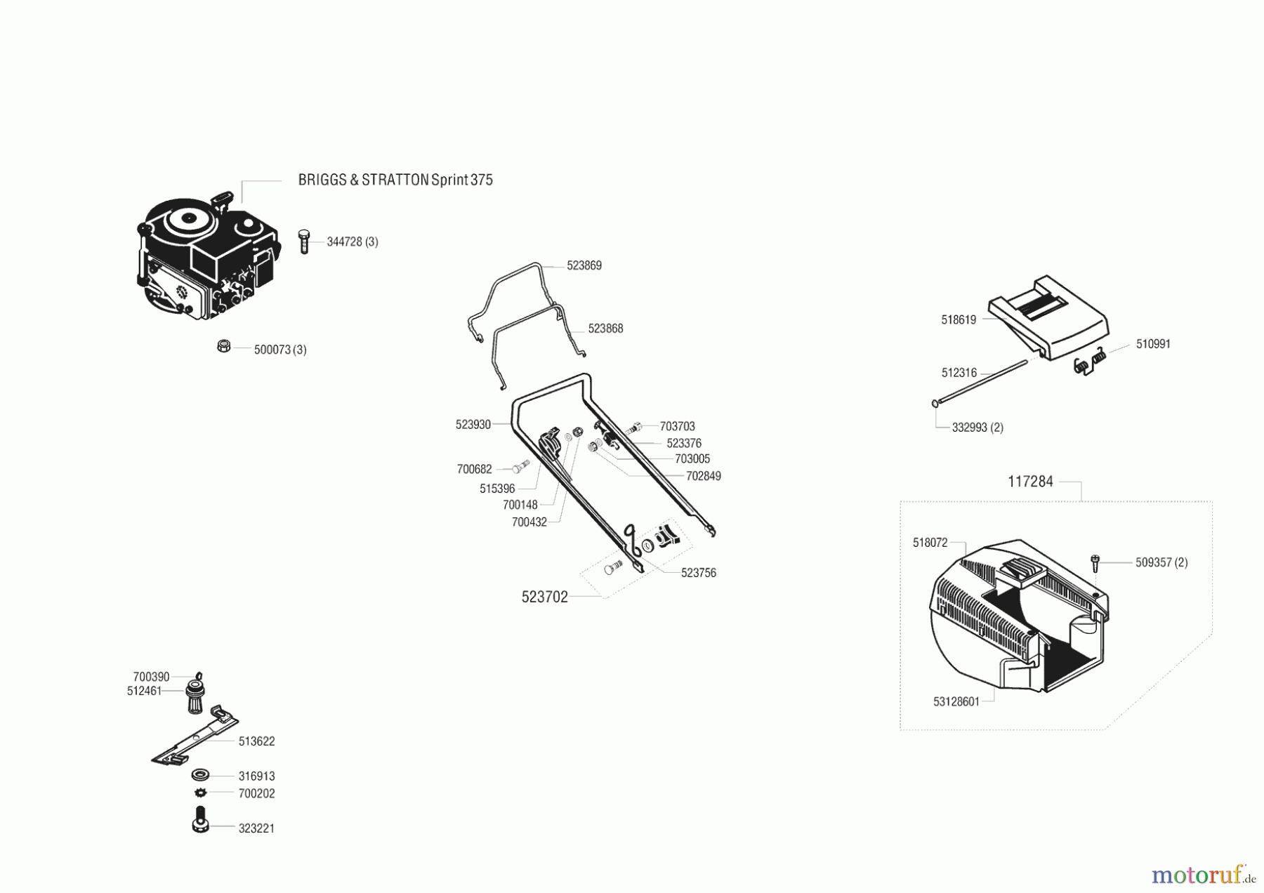 Top Garden Gartentechnik Benzinrasenmäher 4800 BR 03/1997 - 05/1997 Seite 1