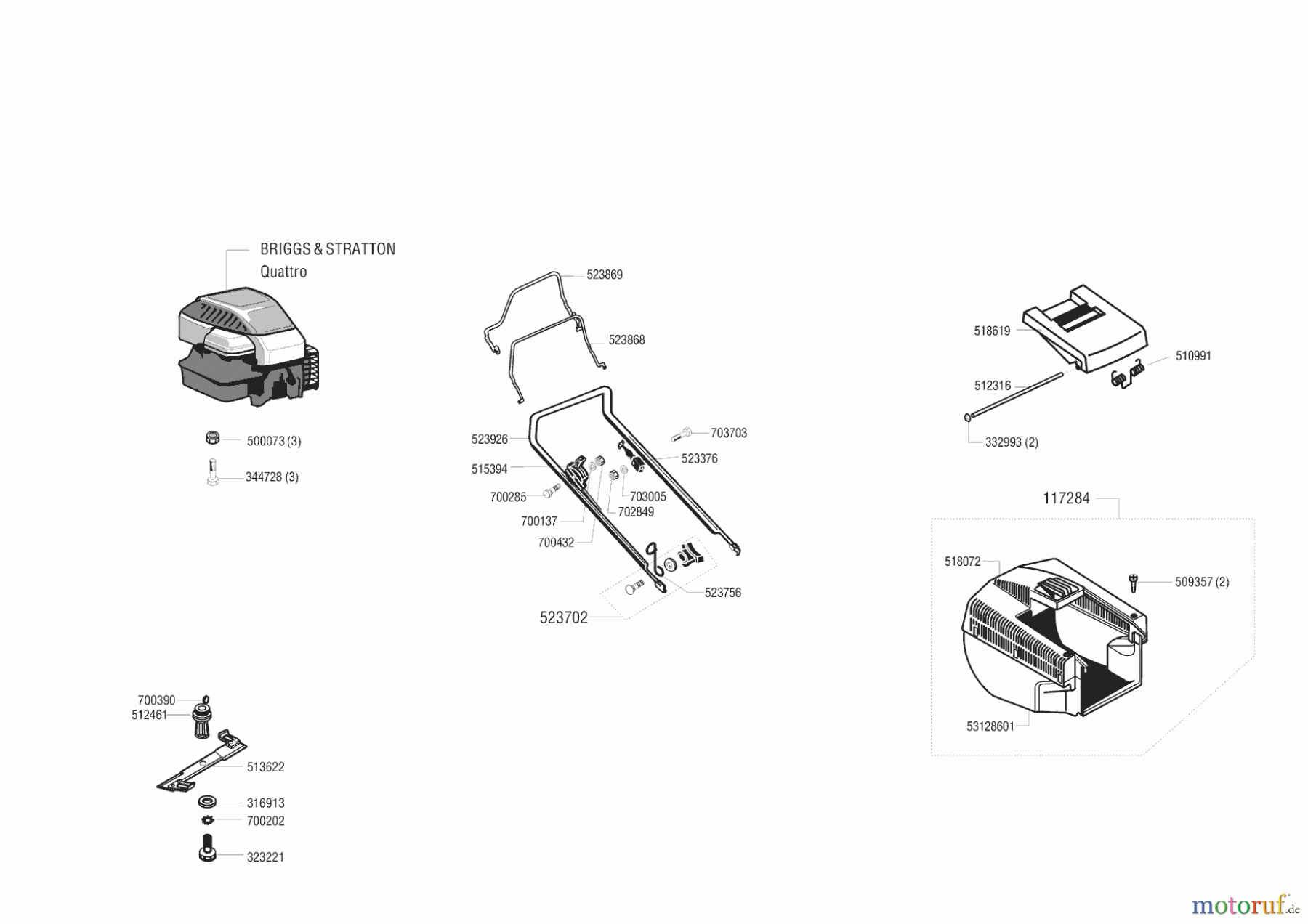  AL-KO Gartentechnik Benzinrasenmäher 480 BHR Seite 1