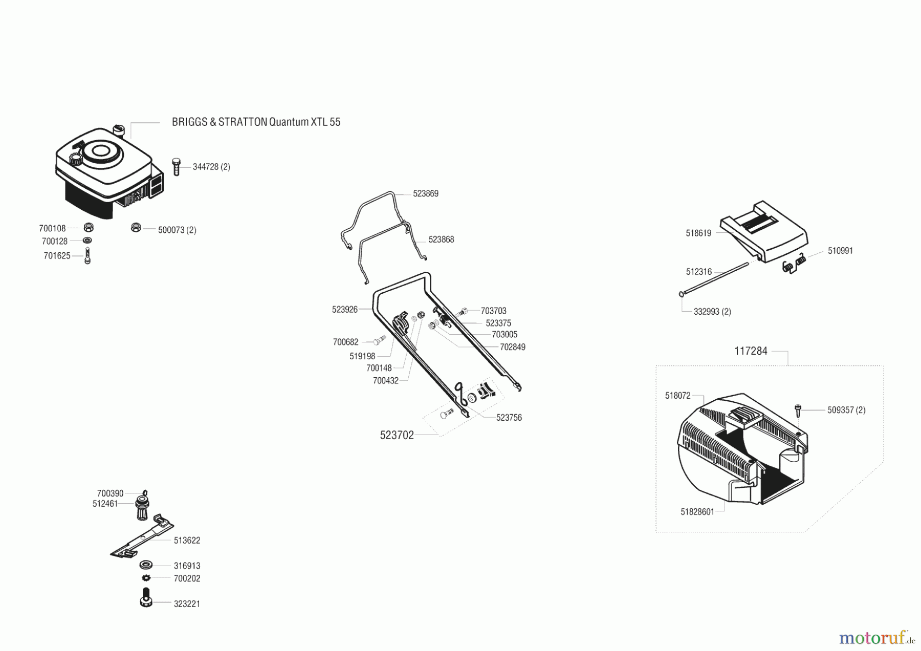  AL-KO Gartentechnik Benzinrasenmäher 480 BHR Seite 1