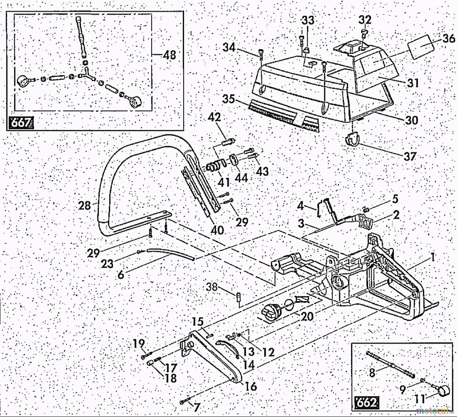  Solo by AL-KO Gartentechnik Kettensägen 662 ET 051997 Druck 9 662 710 05/1997 [SN: ET 051997 Druck 9 662 710] - 06/1998 [SN: ET 061998 Druck 9 662 711] Seite 2