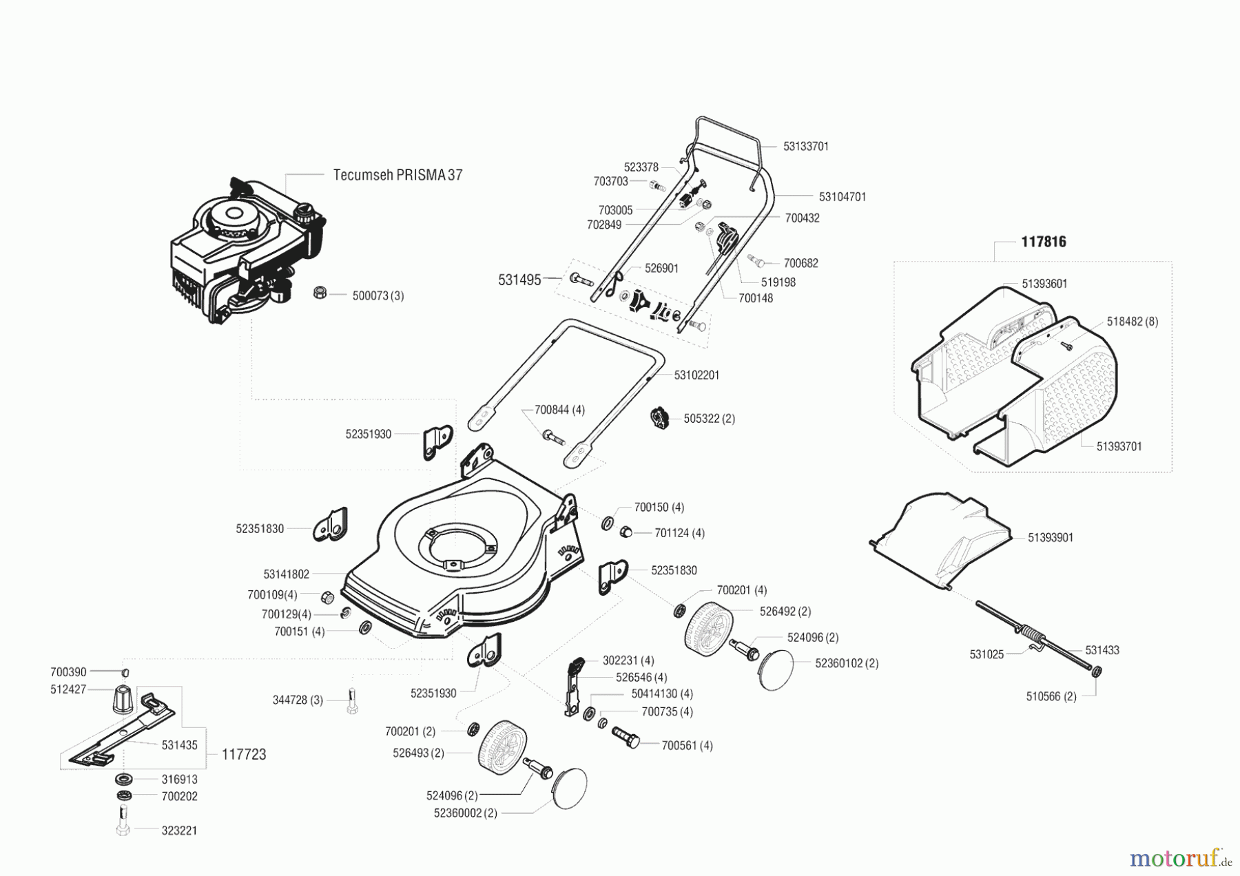 AL-KO Gartentechnik Benzinrasenmäher Comfort 420 B 11/1997 Seite 1