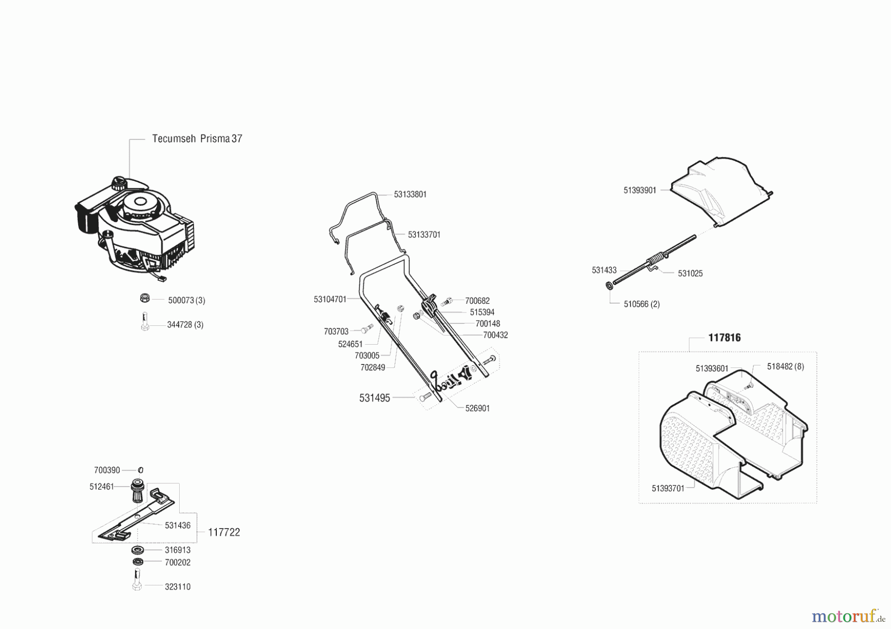 AL-KO Gartentechnik Benzinrasenmäher Comfort 470 BR Seite 1