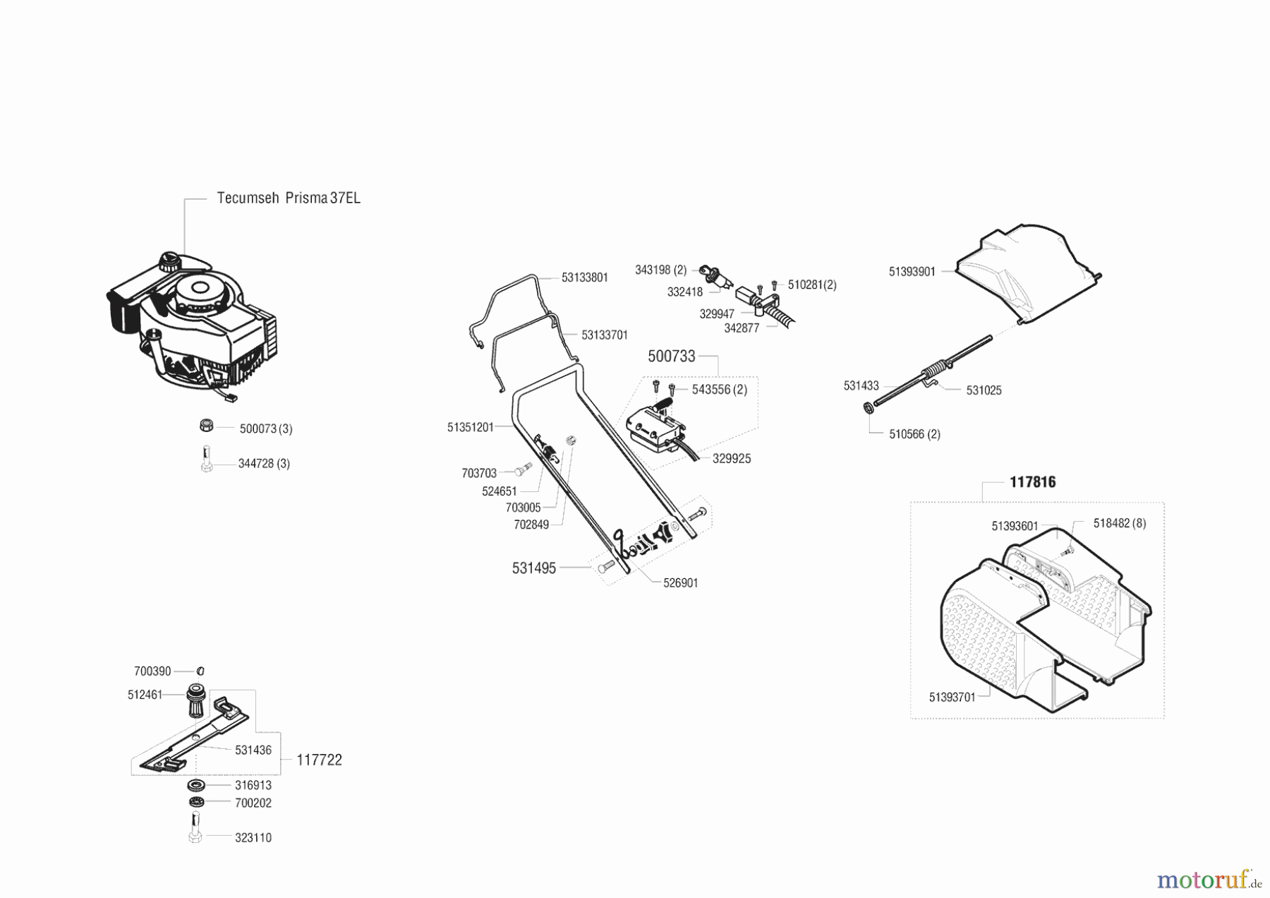 AL-KO Gartentechnik Benzinrasenmäher Comfort 470 BRE Seite 1