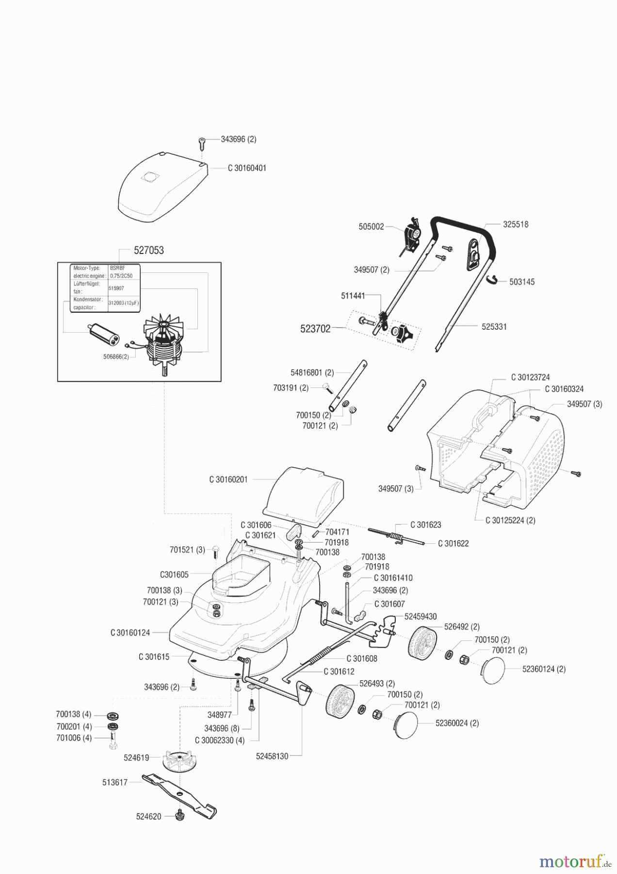 AL-KO Gartentechnik Elektrorasenmäher Vega 480 E Seite 1