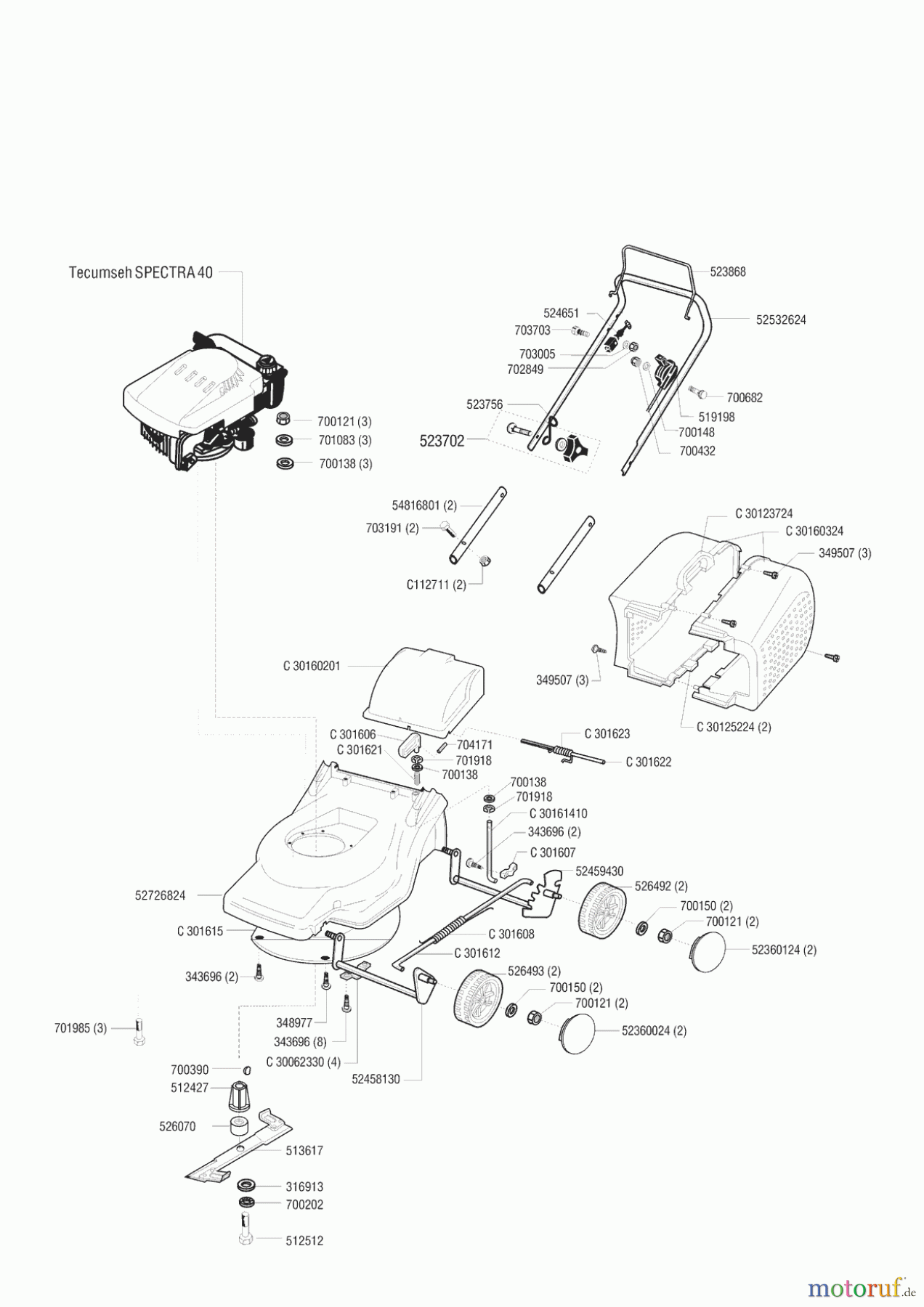 AL-KO Gartentechnik Benzinrasenmäher Vega 480 SC Seite 1